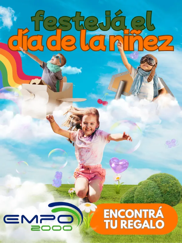 Post de Instagram día del niño con frase 3D moderno blanco amarillo azul (600 x 800 px) (2)